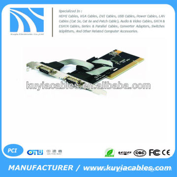 Good Quality Dual RS-232 RS232 DB9 9Pin Serial Port to PCI I/O Controller Card Adapter